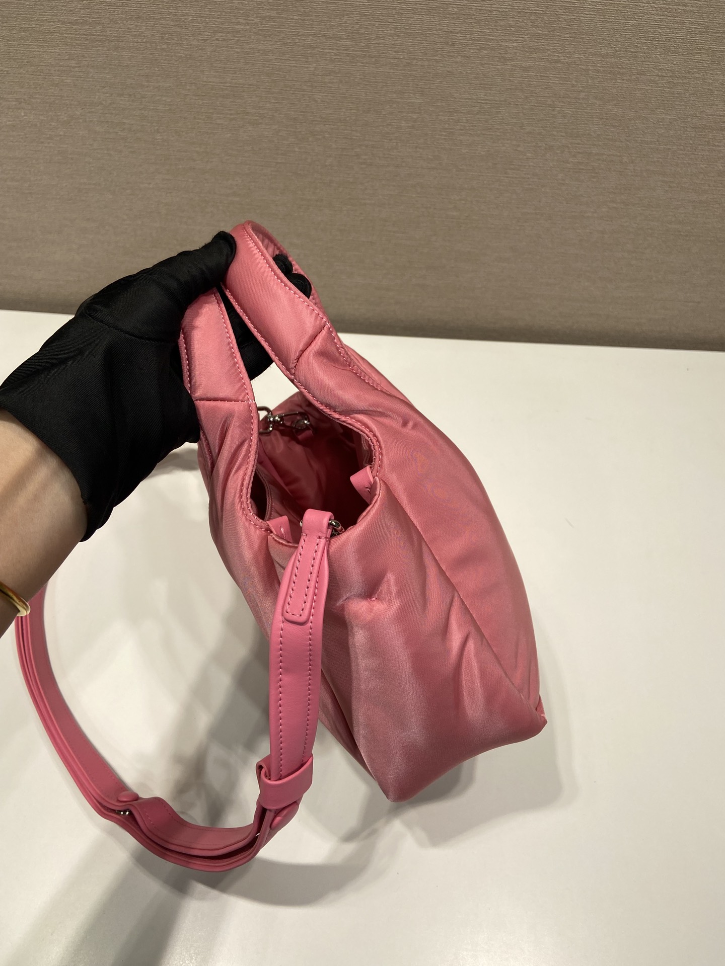 Pra*a soft padded re-nylon mini-bag