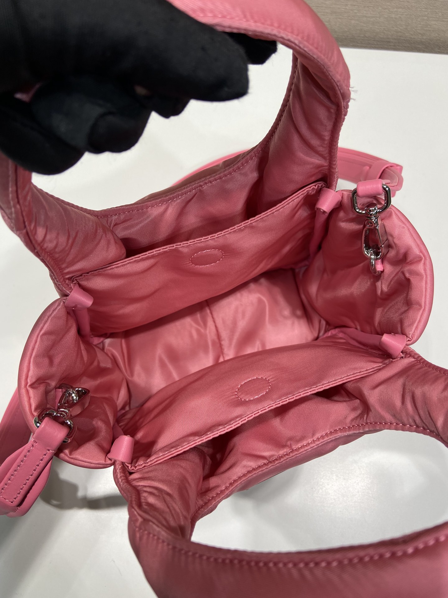 Pra*a soft padded re-nylon mini-bag
