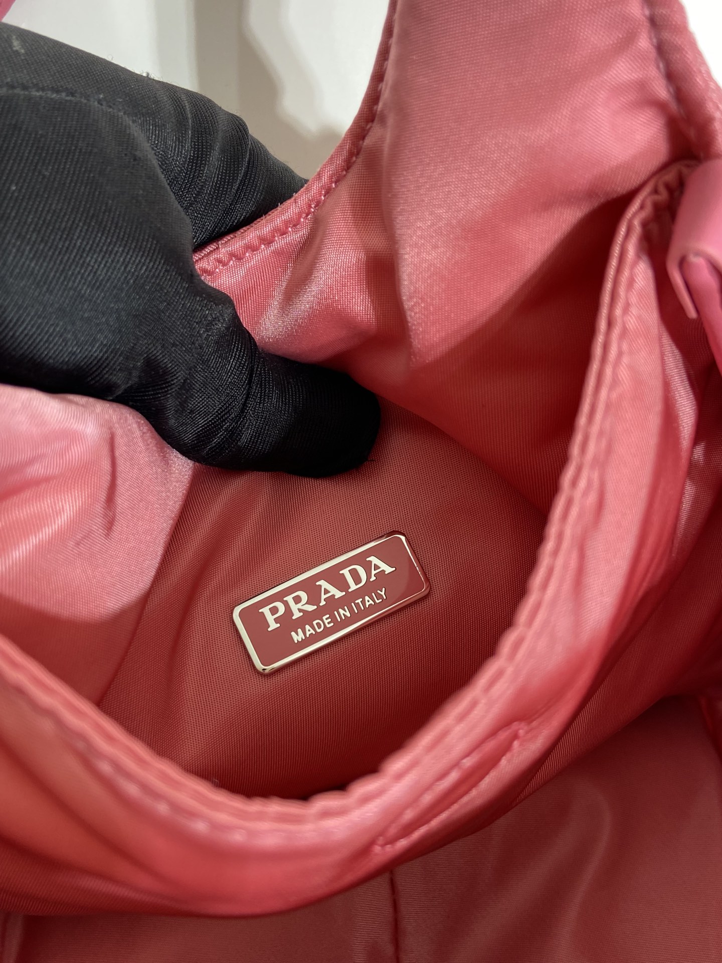 Pra*a soft padded re-nylon mini-bag