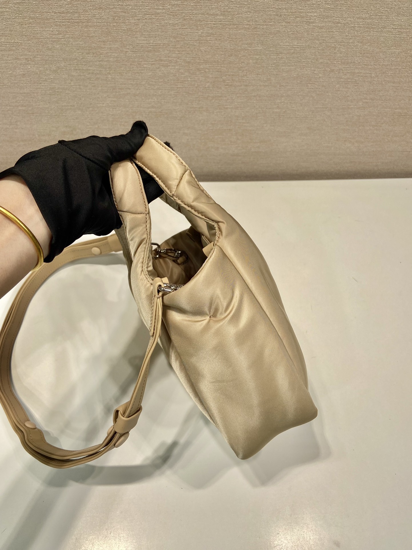 Pra*a soft padded re-nylon mini-bag