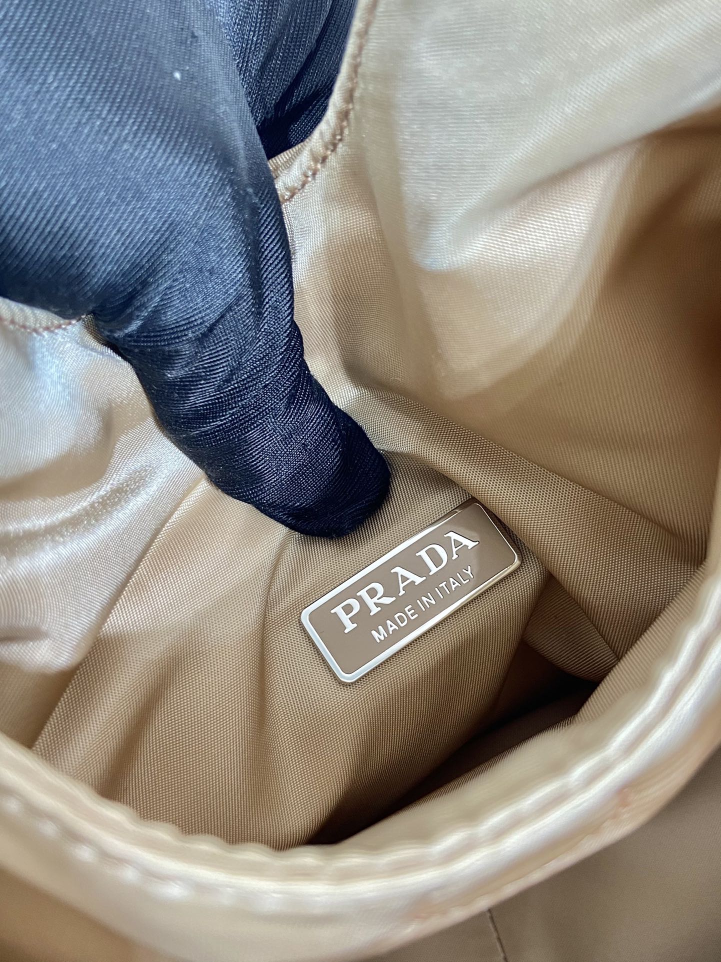 Pra*a soft padded re-nylon mini-bag
