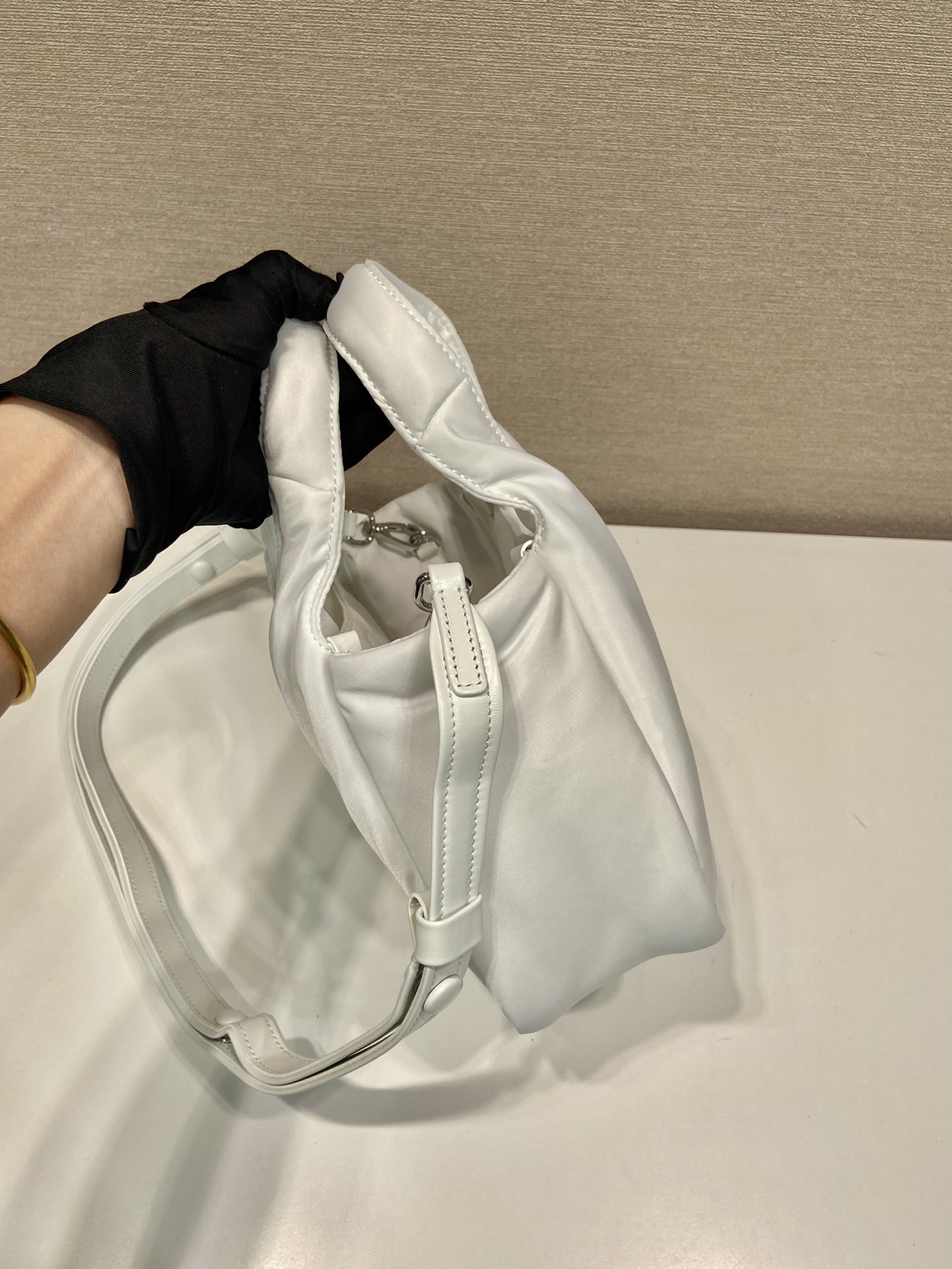 Pra*a soft padded re-nylon mini-bag
