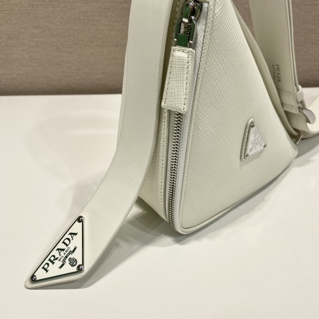 Pra*a saffiano leather belt bag