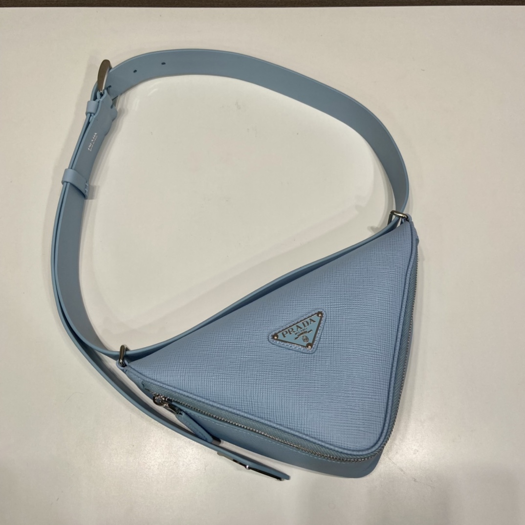 Pra*a saffiano leather belt bag