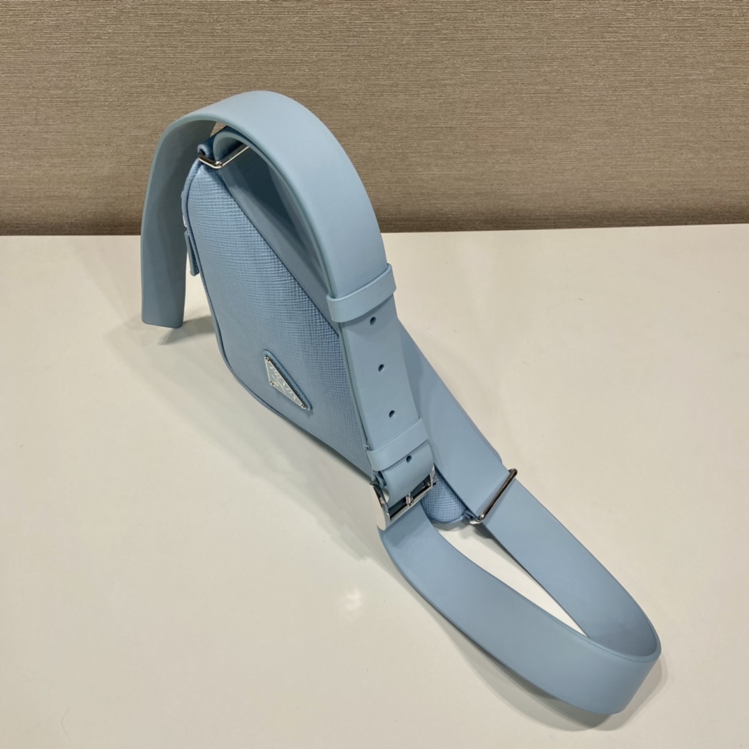 Pra*a saffiano leather belt bag
