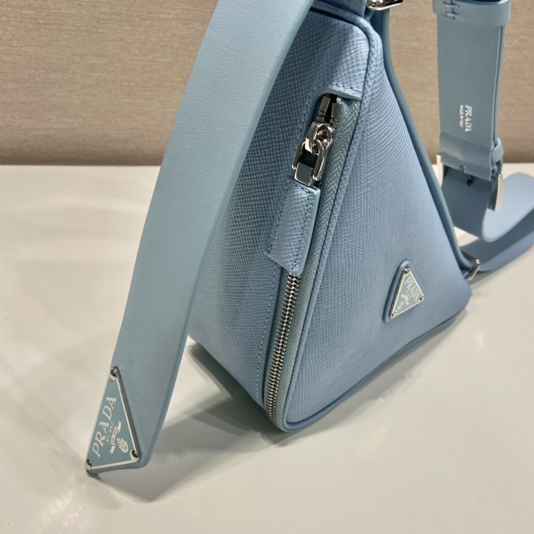 Pra*a saffiano leather belt bag