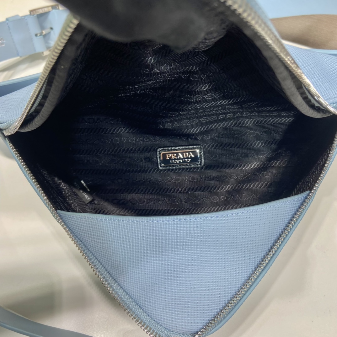 Pra*a saffiano leather belt bag