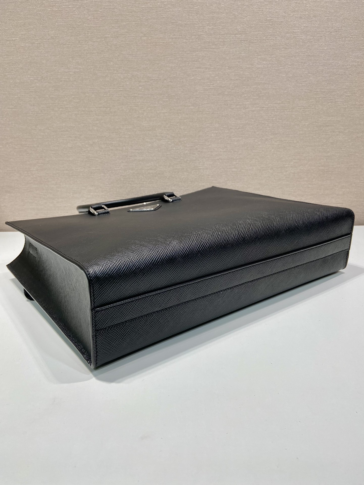 Pra*a saffiano leather tote bag
