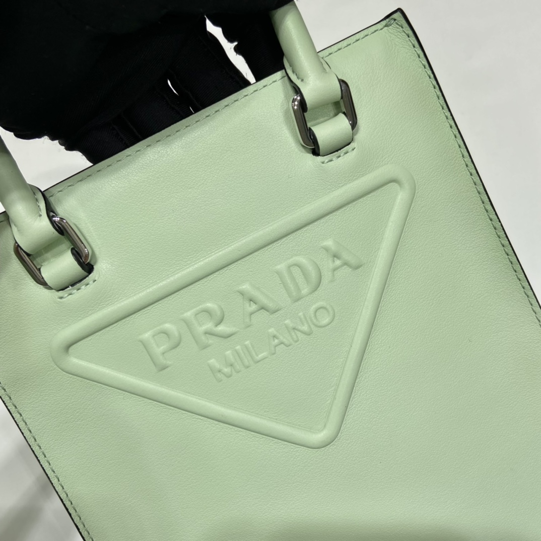Pra*a small saffiano leather handbag