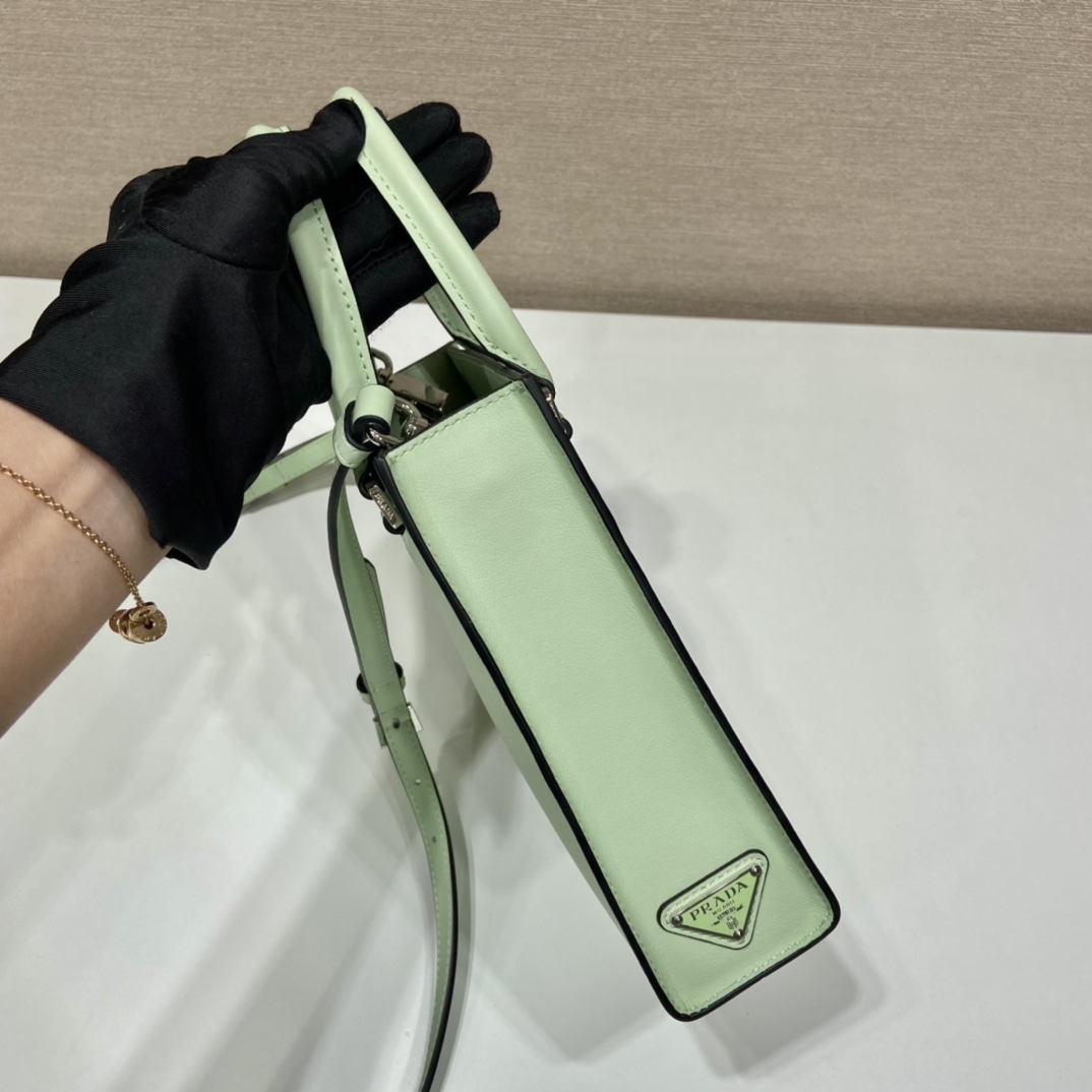 Pra*a small saffiano leather handbag