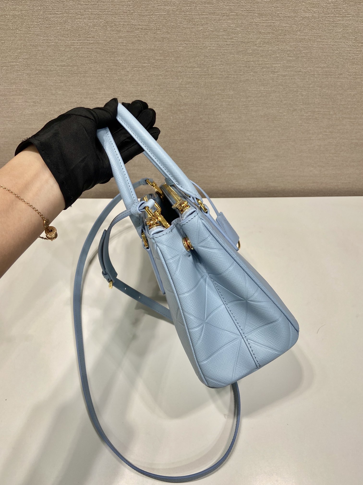 small Pra*a galleria saffiano leather bag