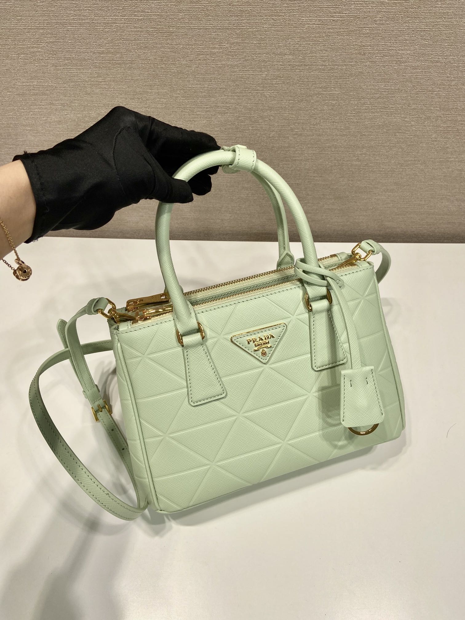 small Pra*a galleria saffiano leather bag