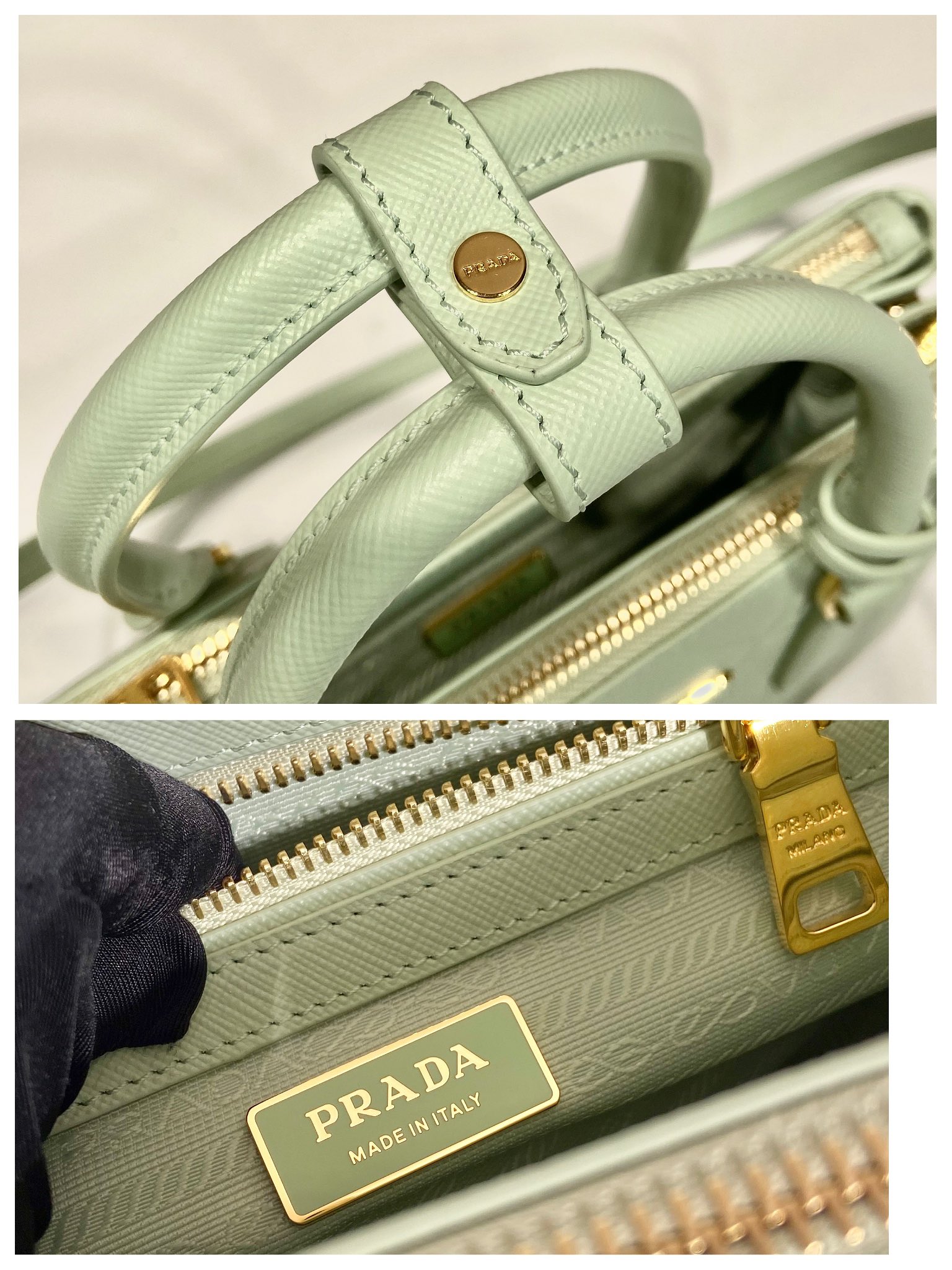 small Pra*a galleria saffiano leather bag