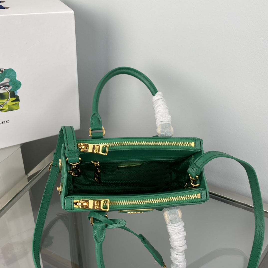 Pra*a galleria saffiano leather mini-bag