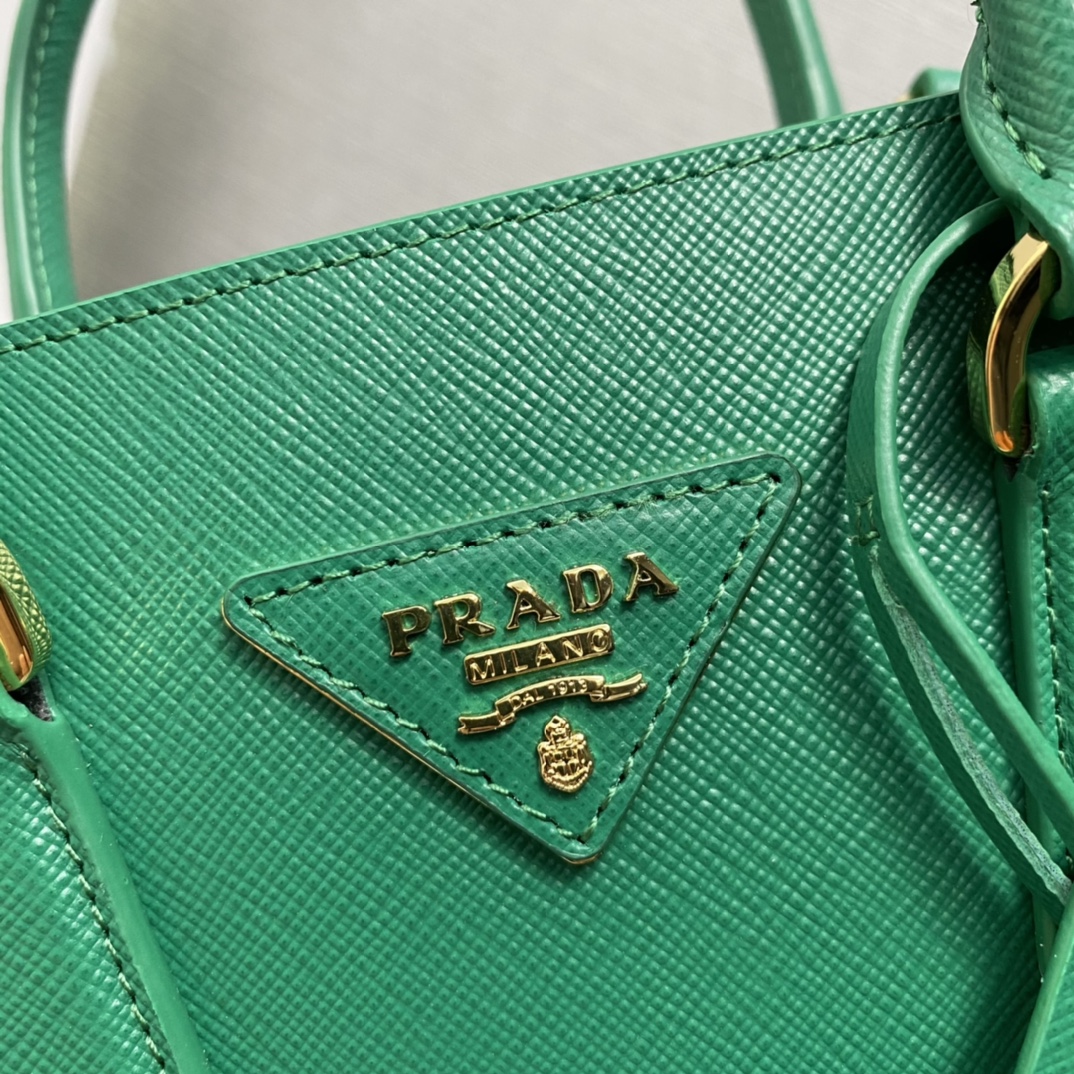 Pra*a saffiano leather handbag