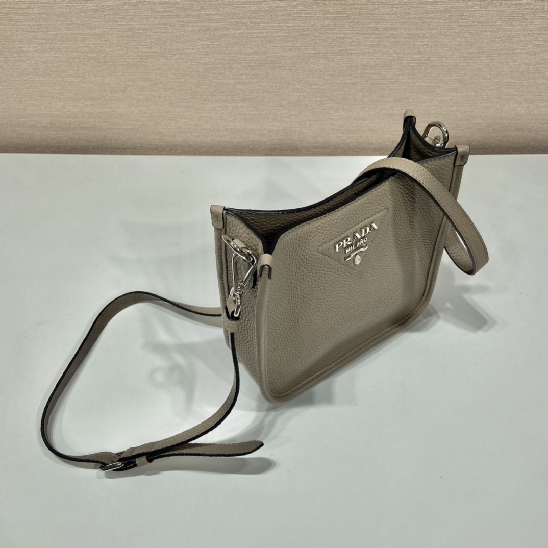 Pra*a leather mini shoulder bag