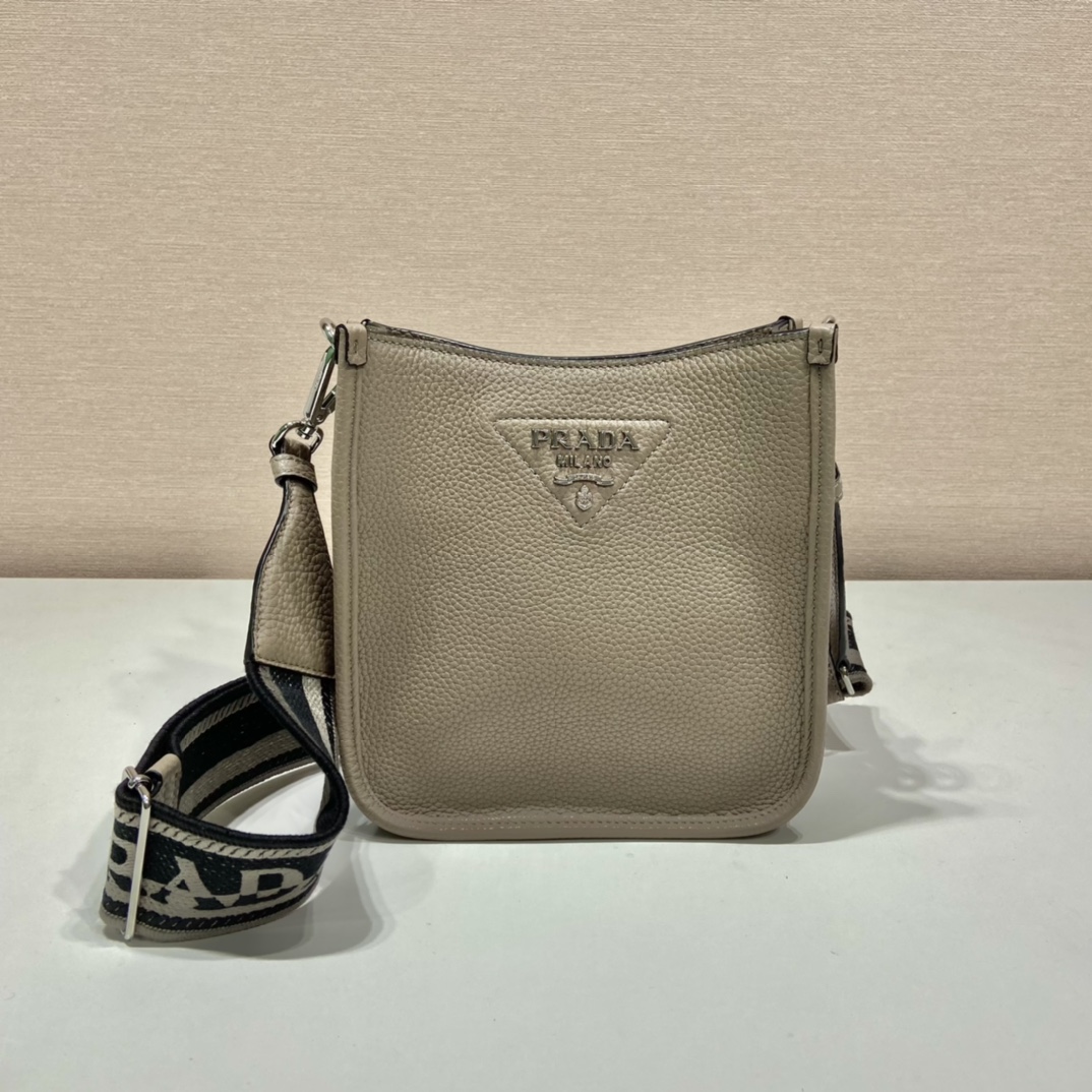 Pra*a leather mini shoulder bag