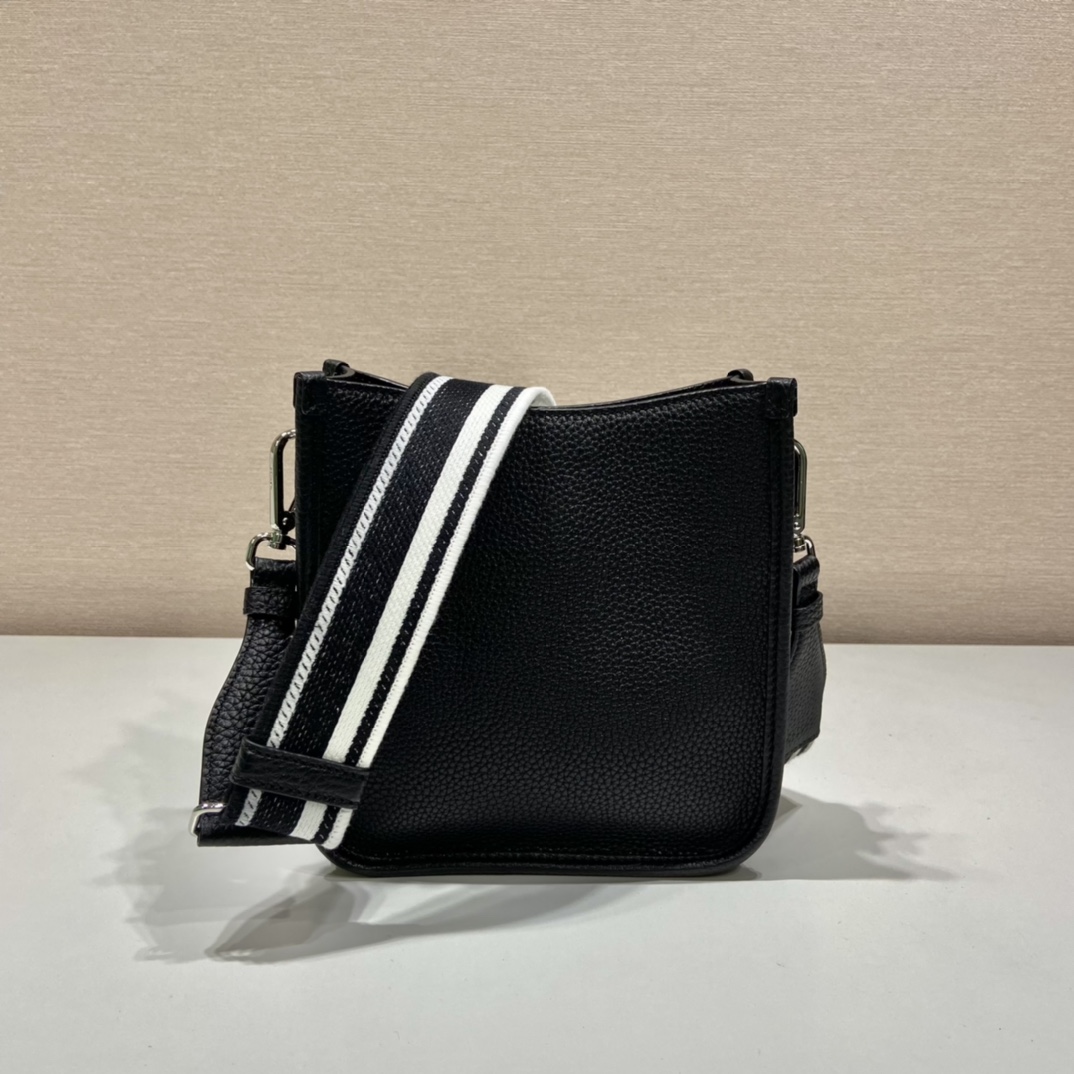 Pra*a leather mini shoulder bag