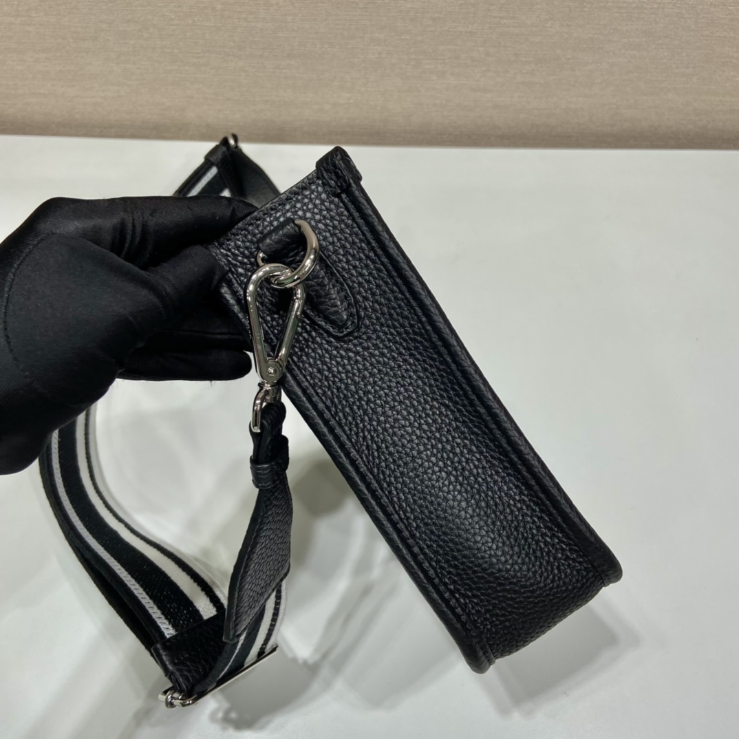 Pra*a leather mini shoulder bag