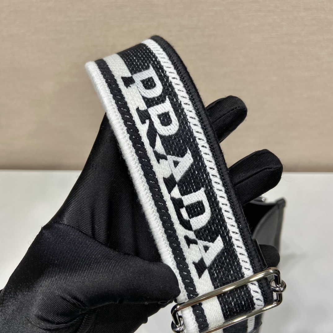 Pra*a leather mini shoulder bag