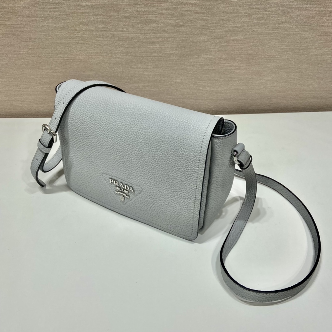 Pra*a leather shoulder bag