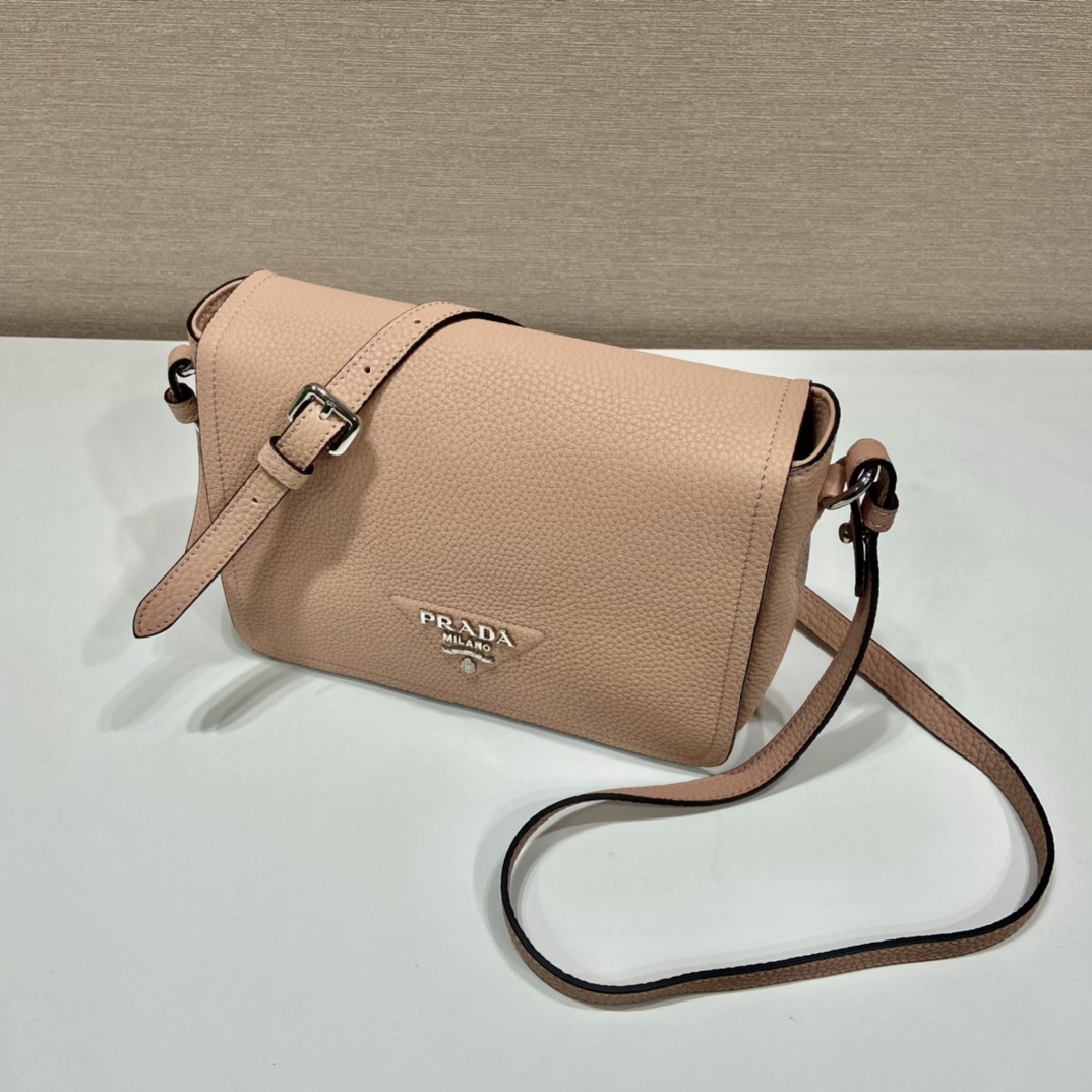 Pra*a leather shoulder bag