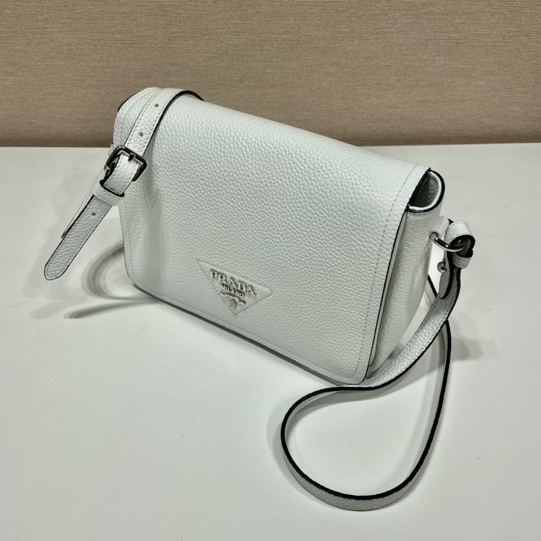 Pra*a leather shoulder bag