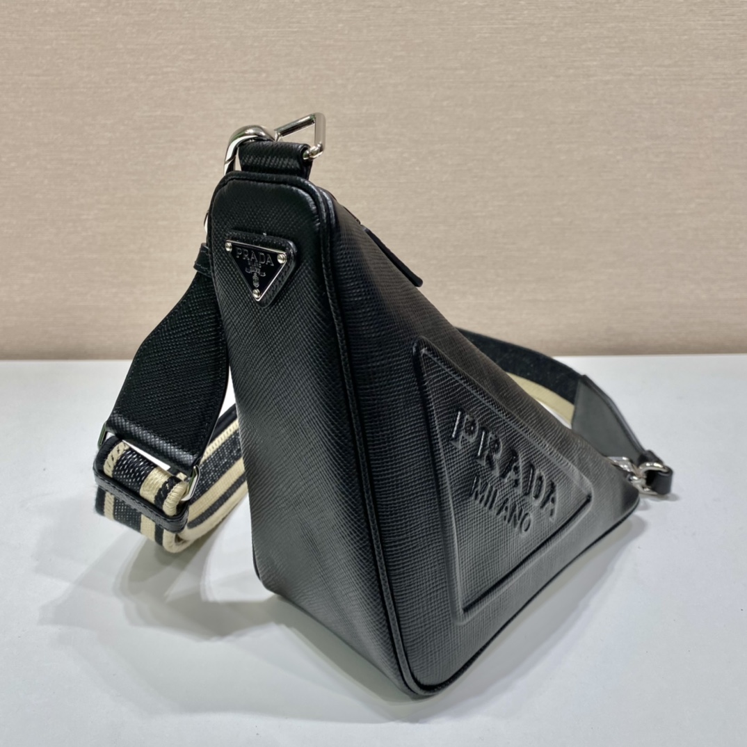 saffiano Pra*a triangle bag