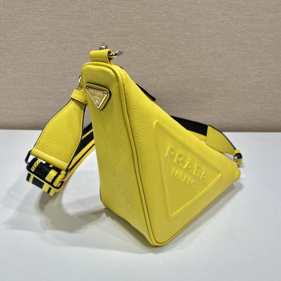 saffiano Pra*a triangle bag
