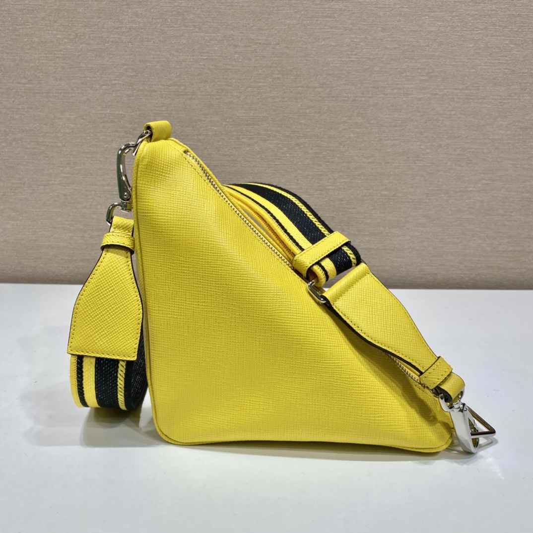 saffiano Pra*a triangle bag