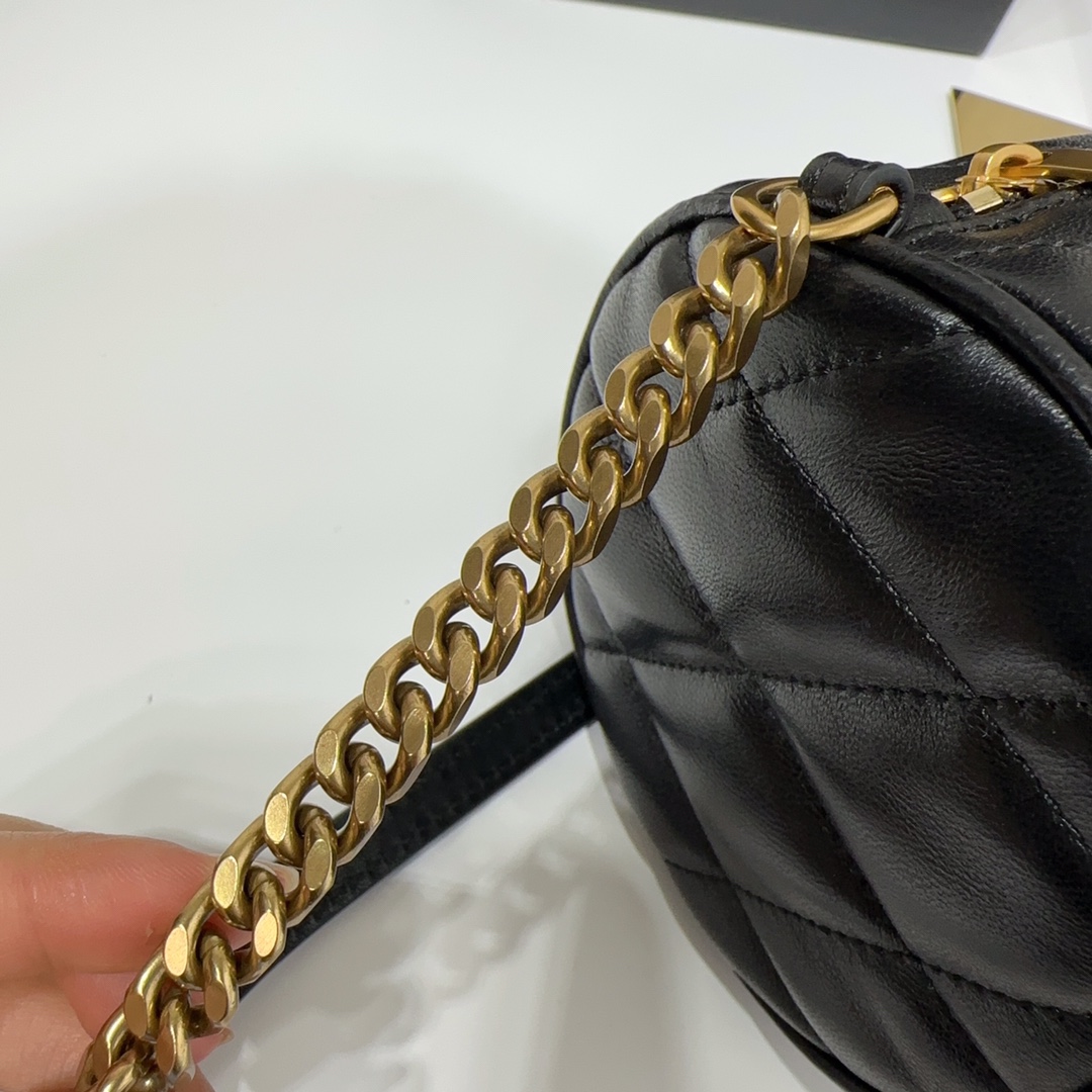 YSL SADE SMALL TUBE BAG IN QUILTED LAMBSKIN