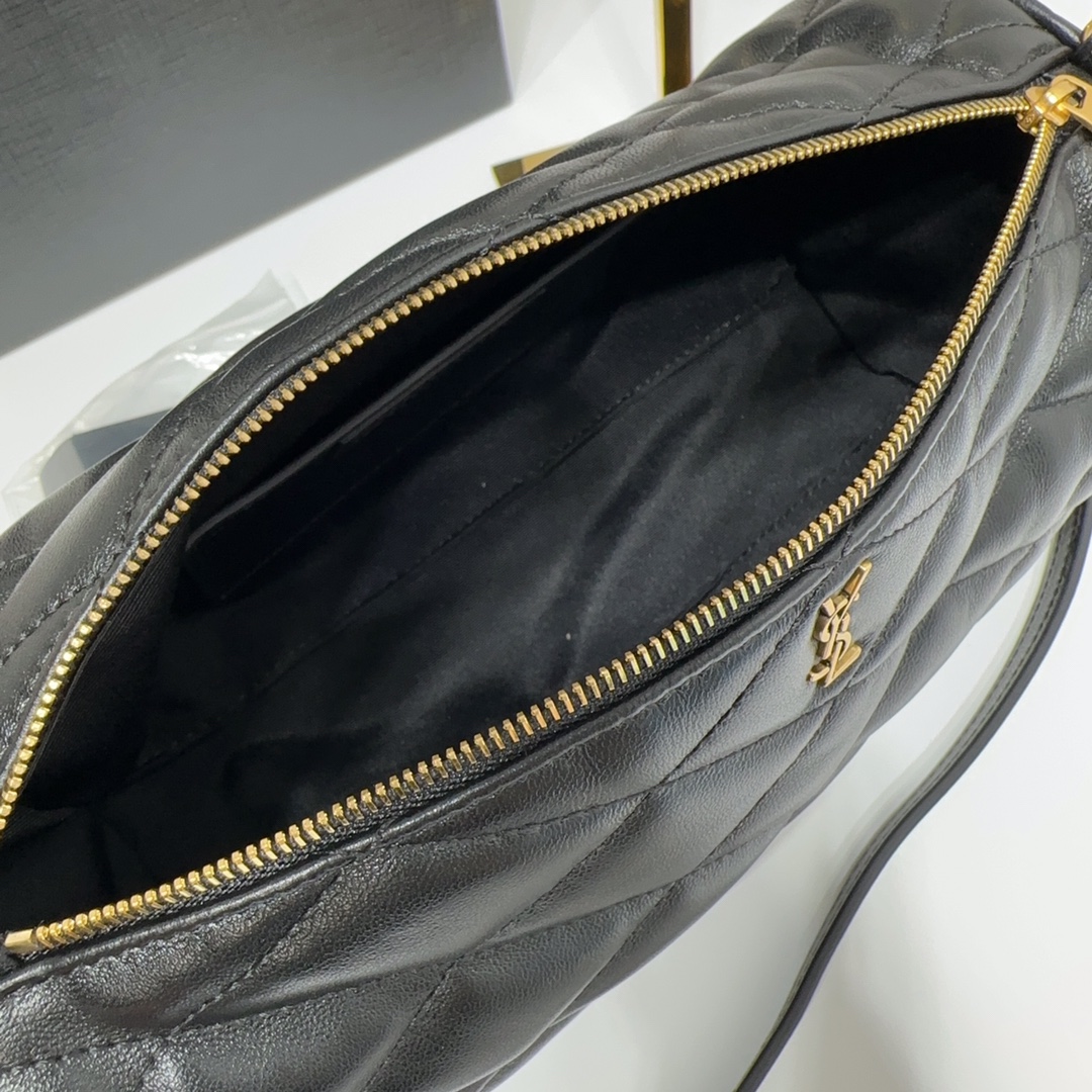 YSL SADE SMALL TUBE BAG IN QUILTED LAMBSKIN