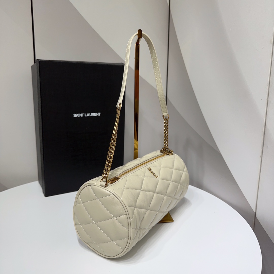 YSL SADE SMALL TUBE BAG IN QUILTED LAMBSKIN
