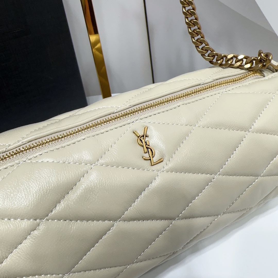 YSL SADE SMALL TUBE BAG IN QUILTED LAMBSKIN