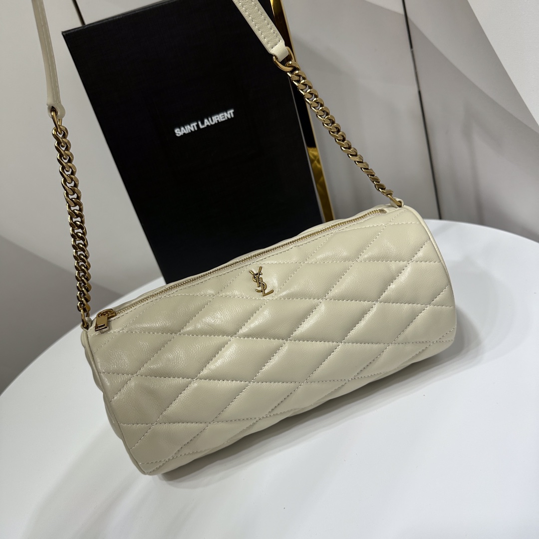 YSL SADE SMALL TUBE BAG IN QUILTED LAMBSKIN