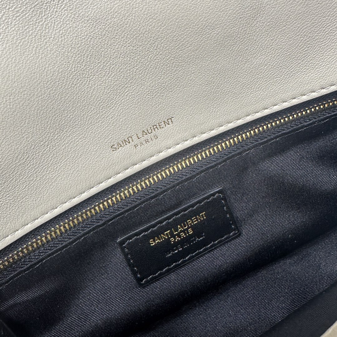 YSL CALYPSO IN PLUNGED LAMBSKIN