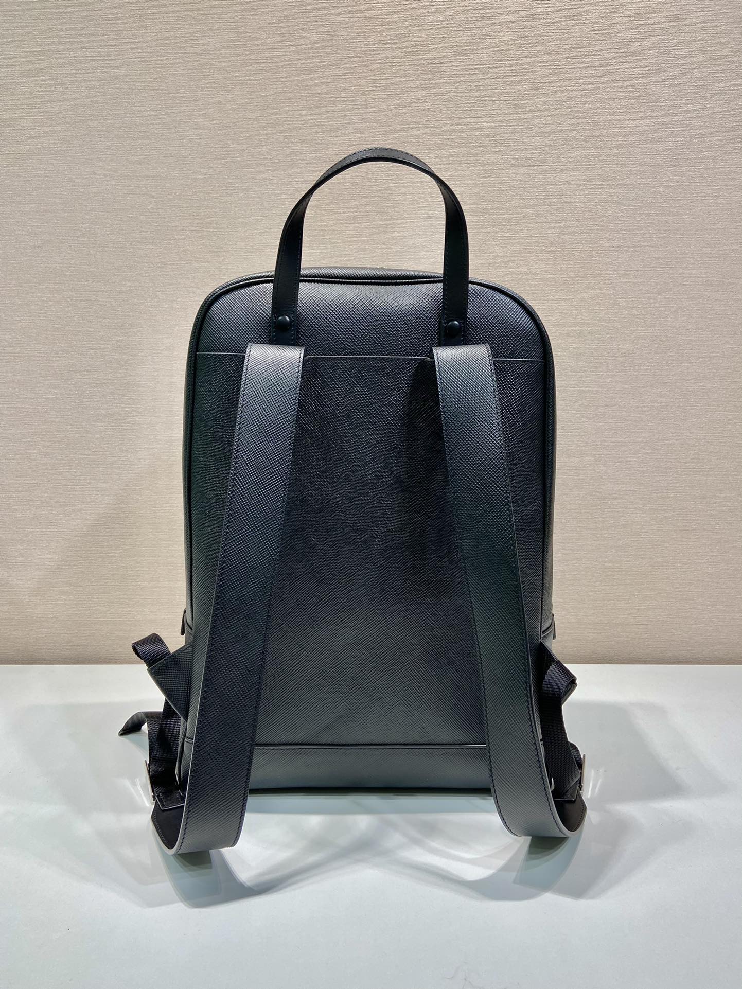 Pra*a saffiano leather backpack