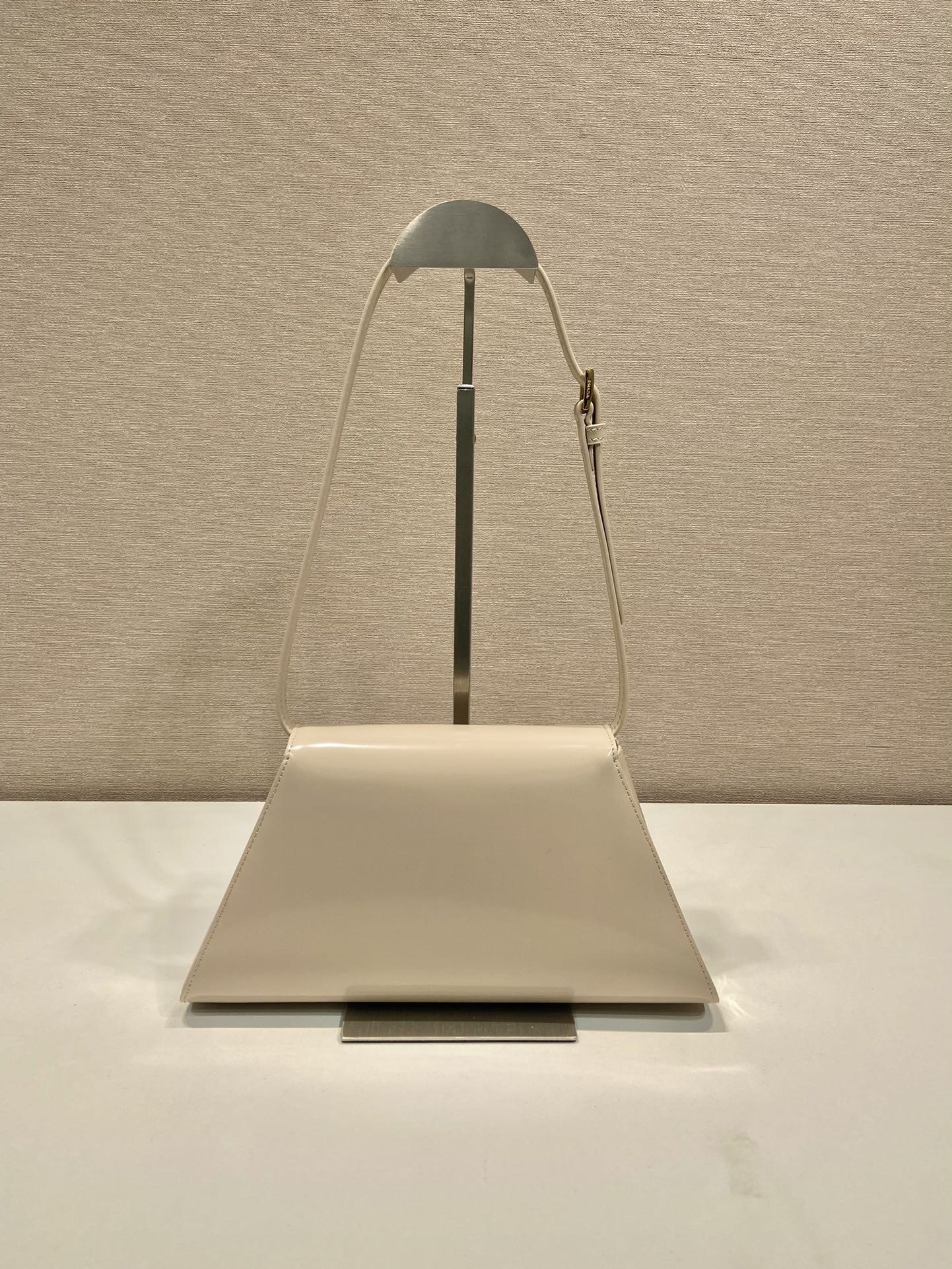 Pra*a medium brushed leather handbag