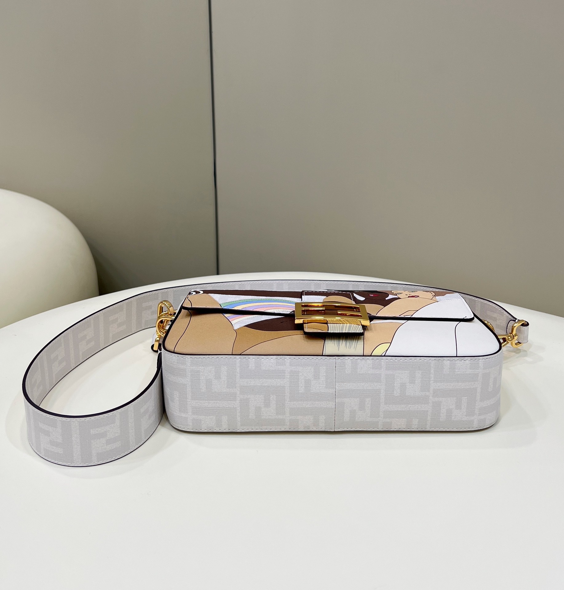 F**di  baguette  medium handbag