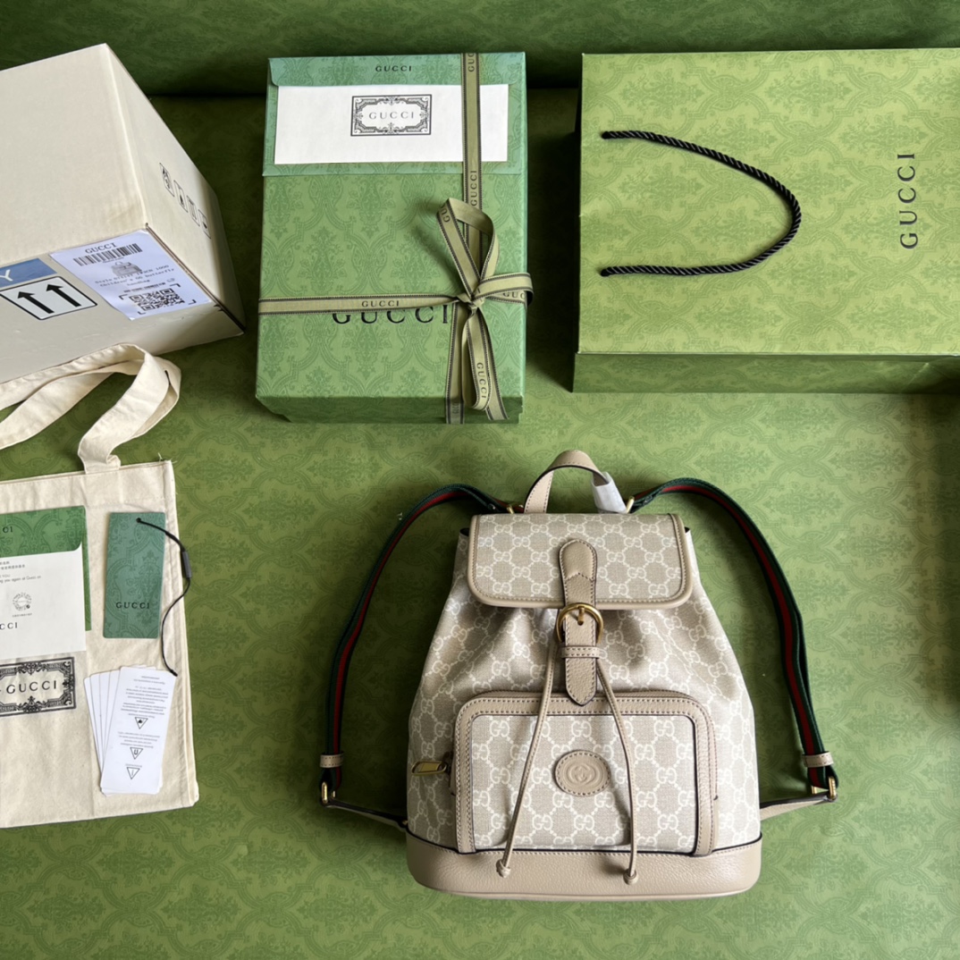 G*u*i backpack with interlocking g