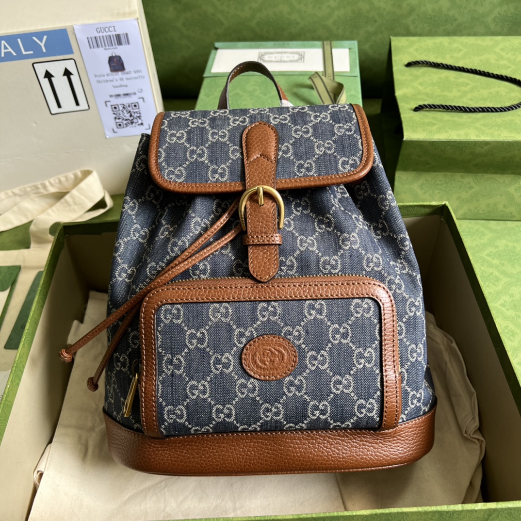G*u*i backpack with interlocking g