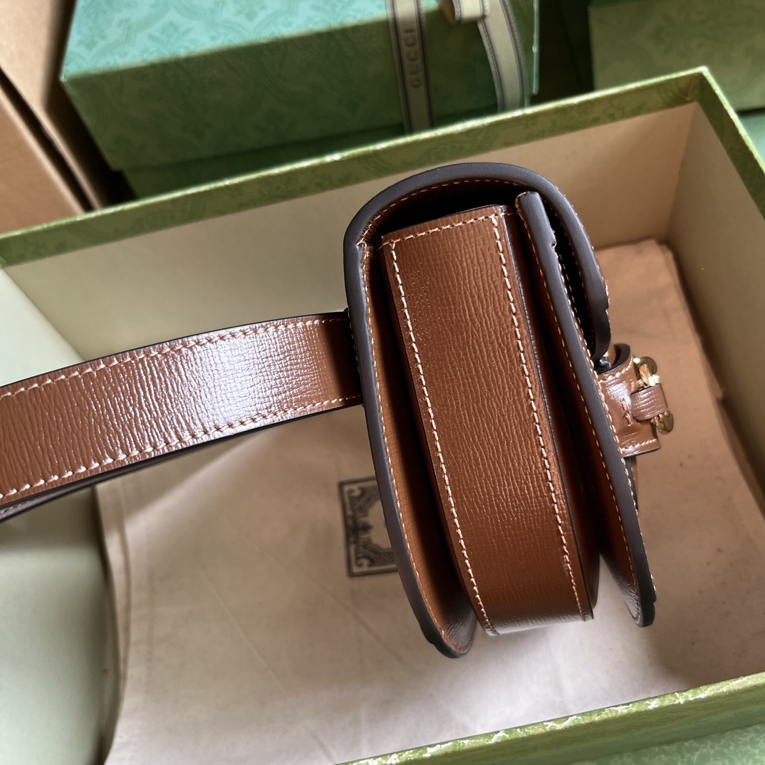 G*u*i horsebit 1955 rounded belt bag