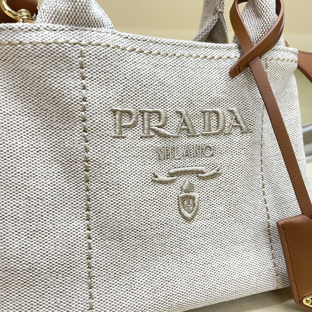 Pra*a mini canvas tote bag