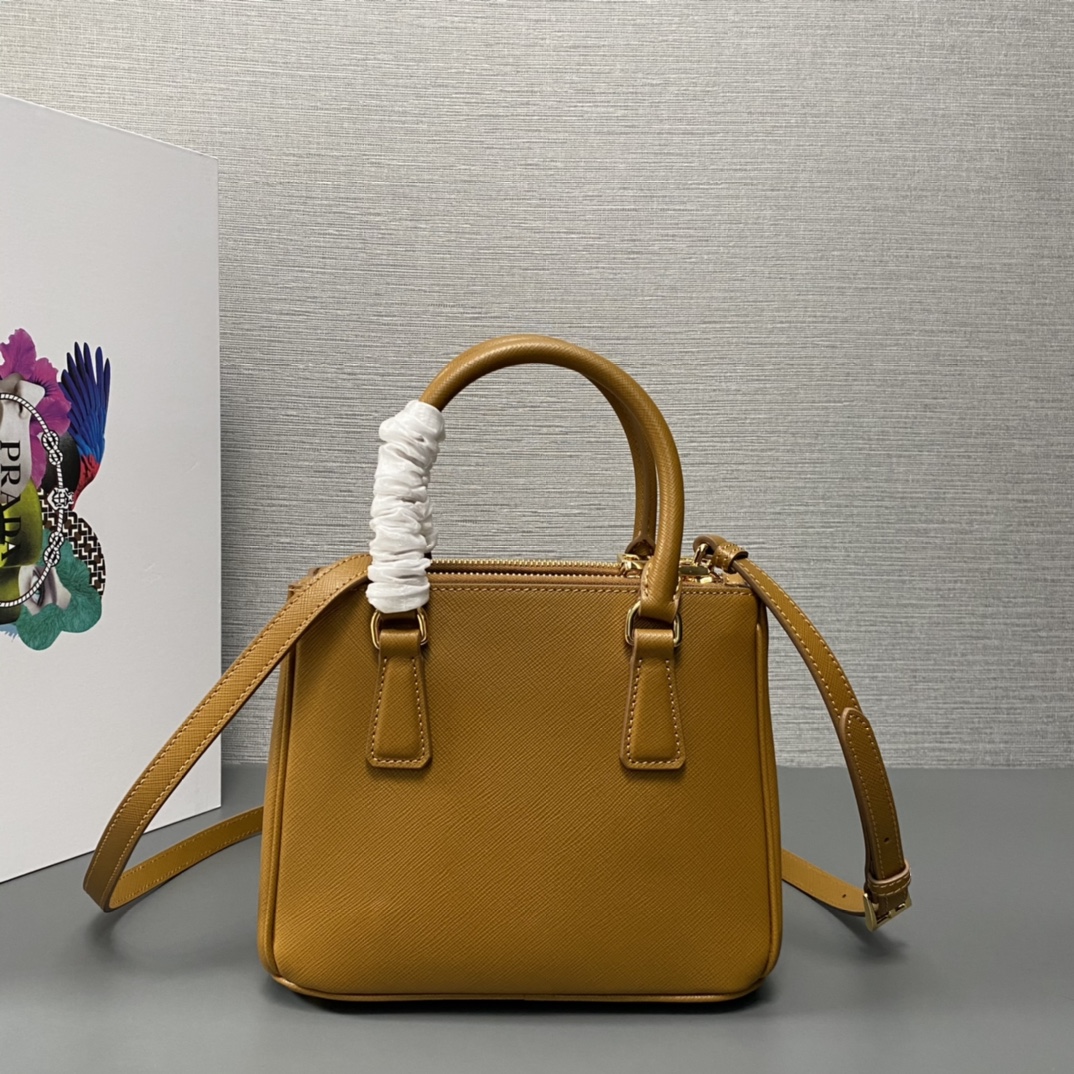 Pra*a galleria saffiano leather mini-bag