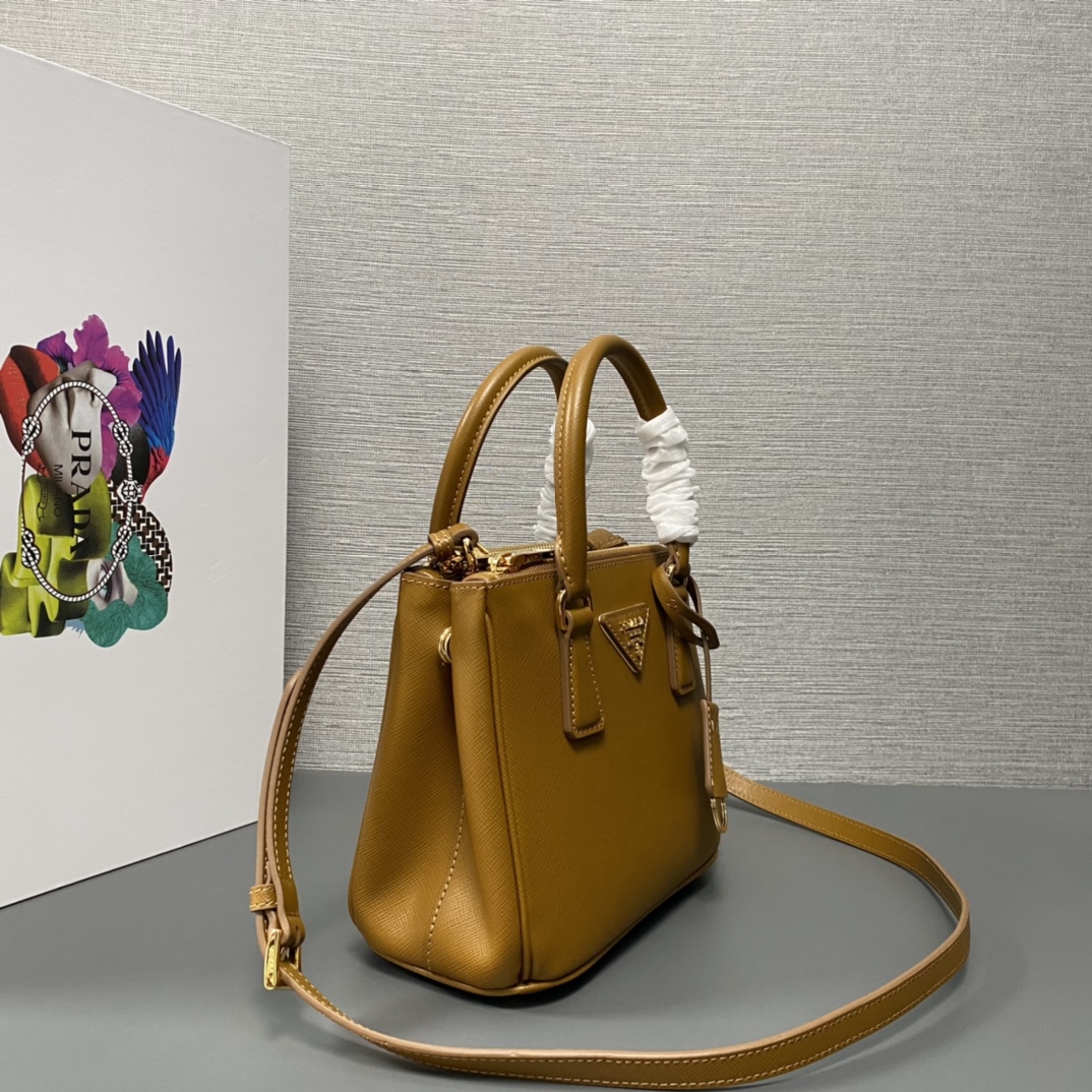 Pra*a galleria saffiano leather mini-bag