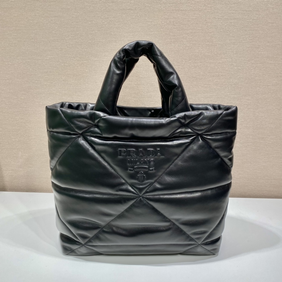 Pra*a padded nappa tote bag