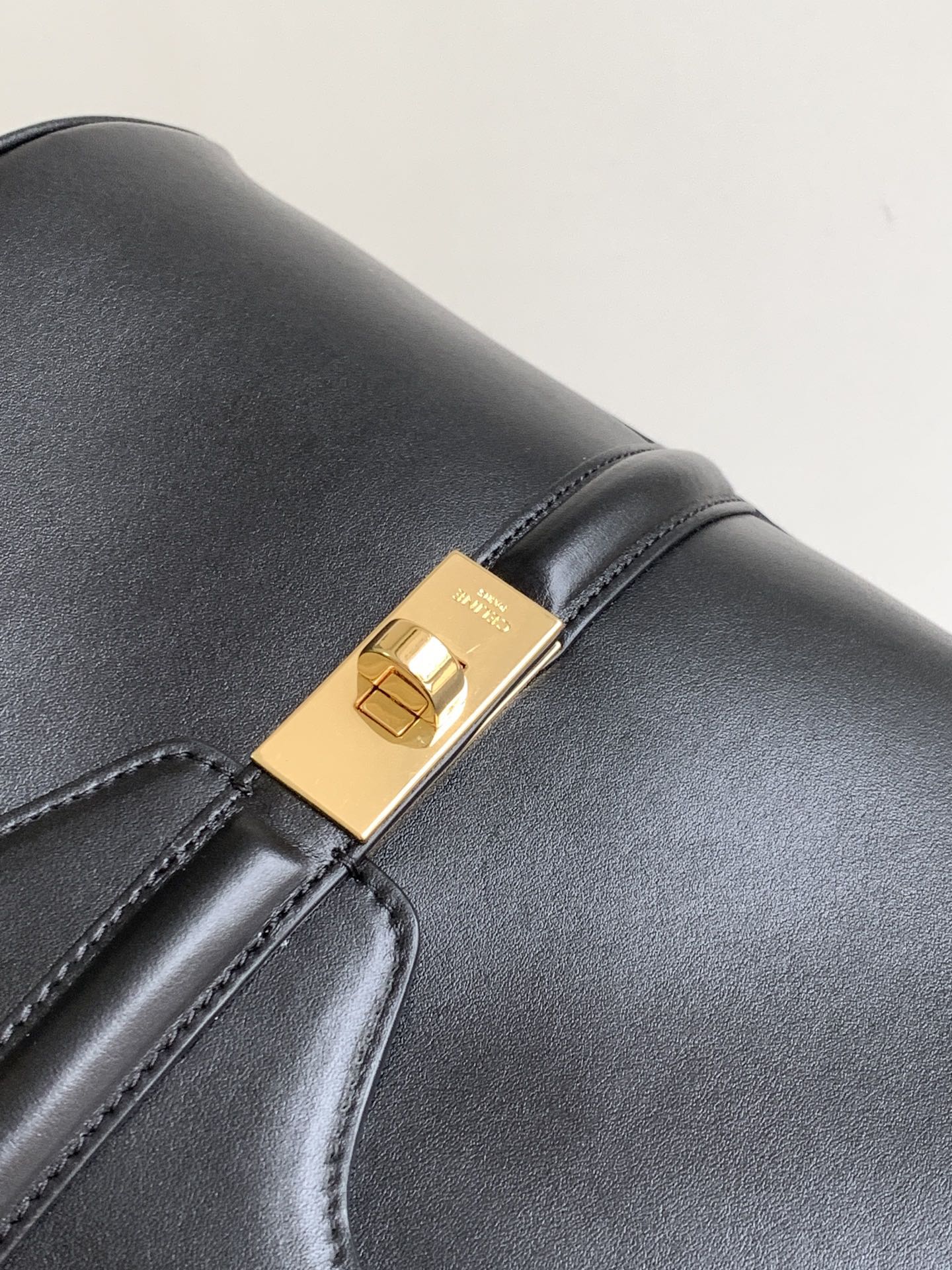 Ce**e small 16 bag in satinated calfskin black