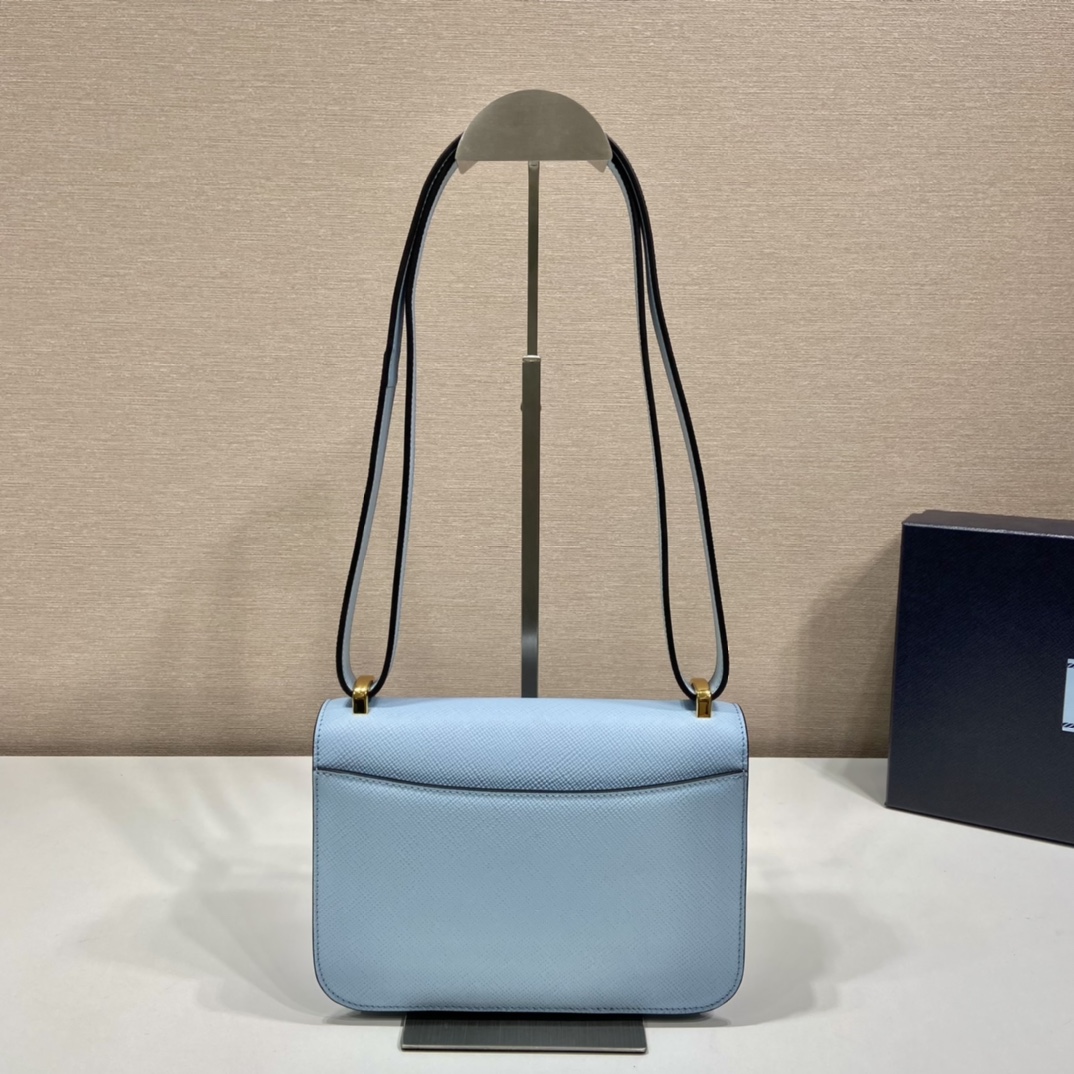 Pra*a saffiano leather shoulder bag
