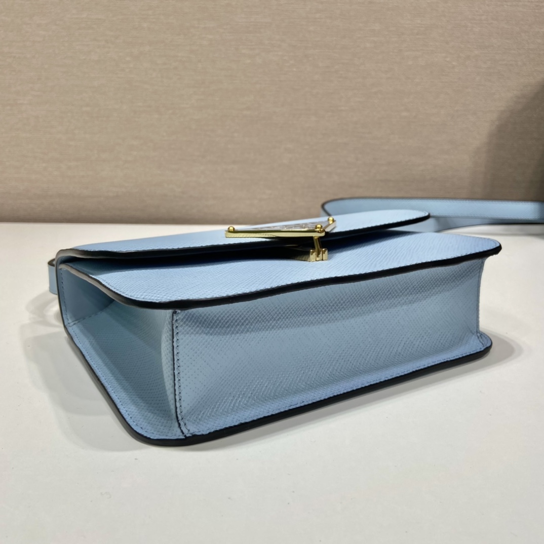 Pra*a saffiano leather shoulder bag