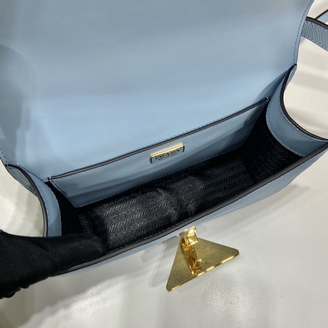 Pra*a saffiano leather shoulder bag